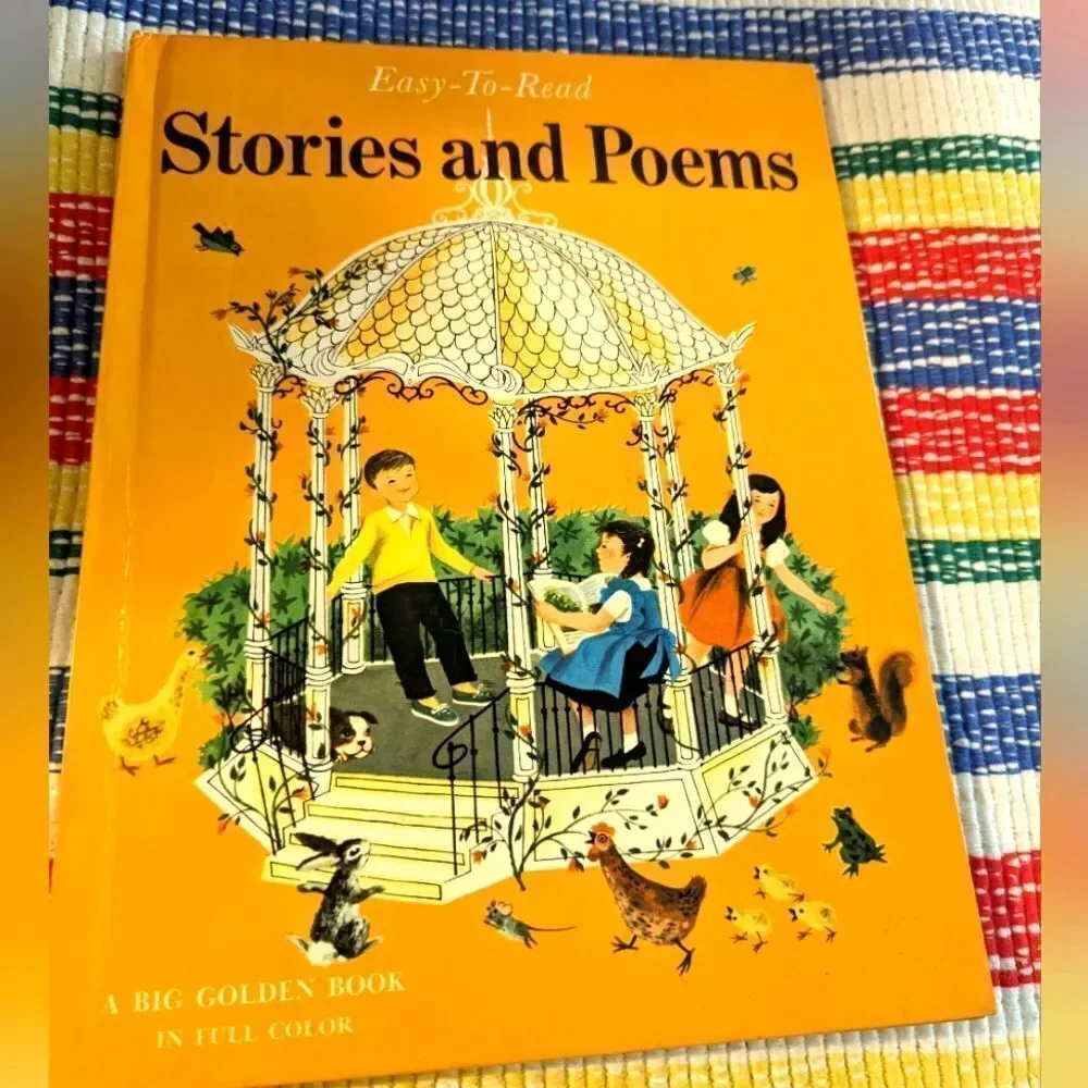 Vintage 50s children's  Golden‎ Book Stories and Poems vintage book